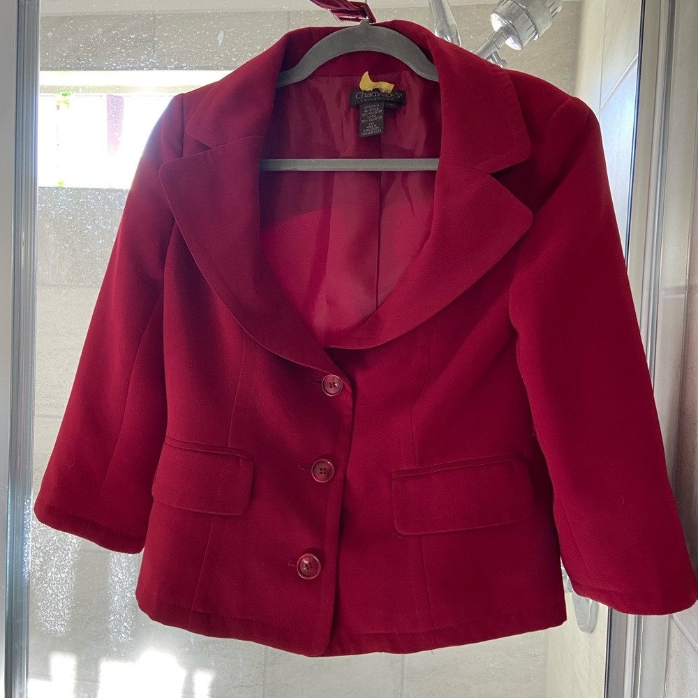Vintage Red teddy bear coat